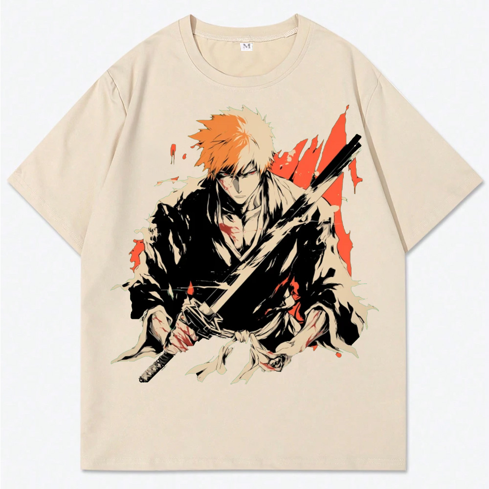 Orange Death Knight Armor Bleach T-Shirt