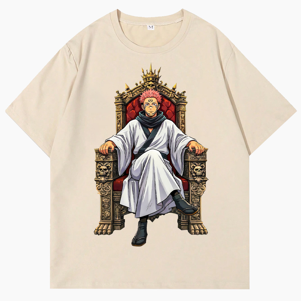 Cartoon Jujutsu Kaisen Ryomen Sukuna  Throne T-Shirts
