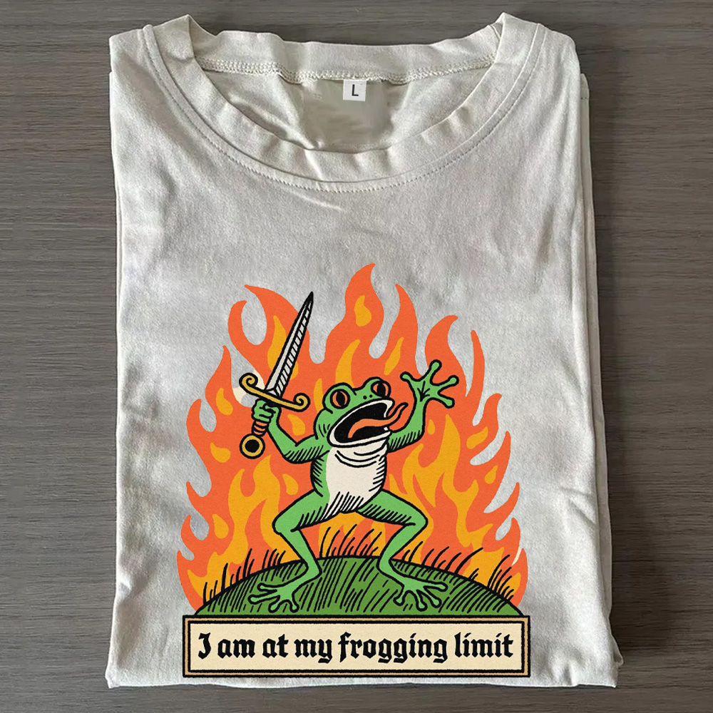 Taste Funny Frog, I've Reached My Limit Unisex T-shirt