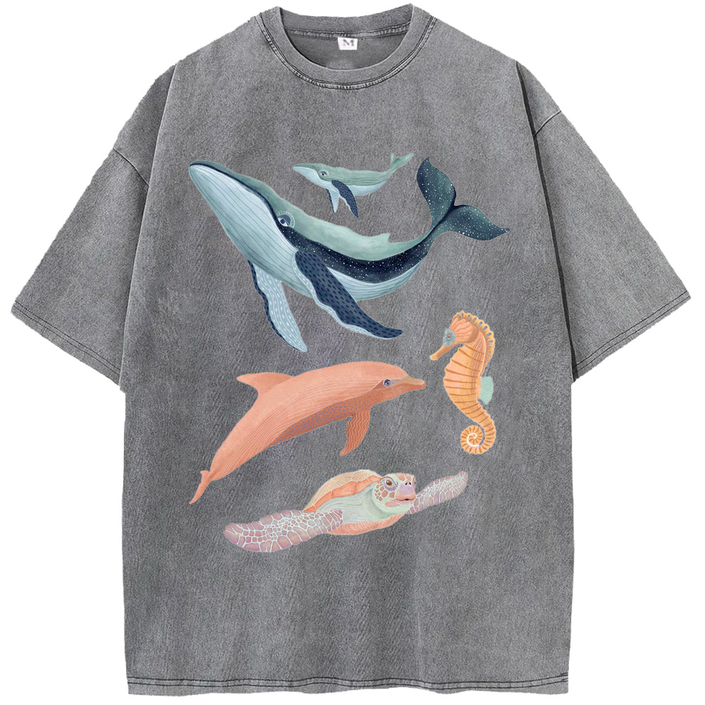 Ocean Sea Friends Washed T-Shirts