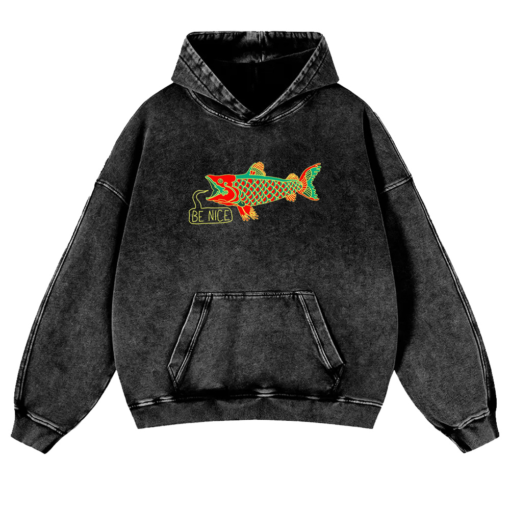 Ocean Tropical Fish Washed hoodie