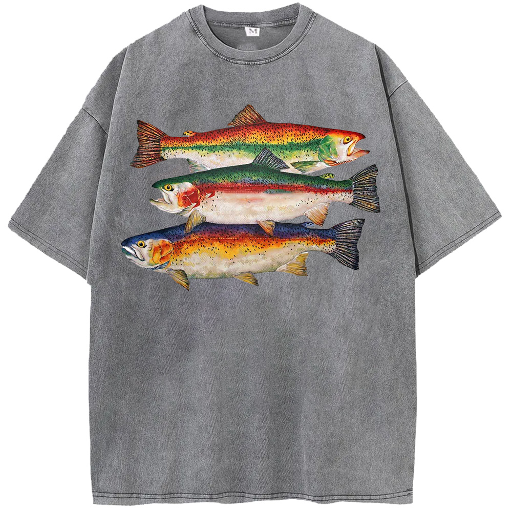 Ocean Rainbow Trout Washed T-Shirts