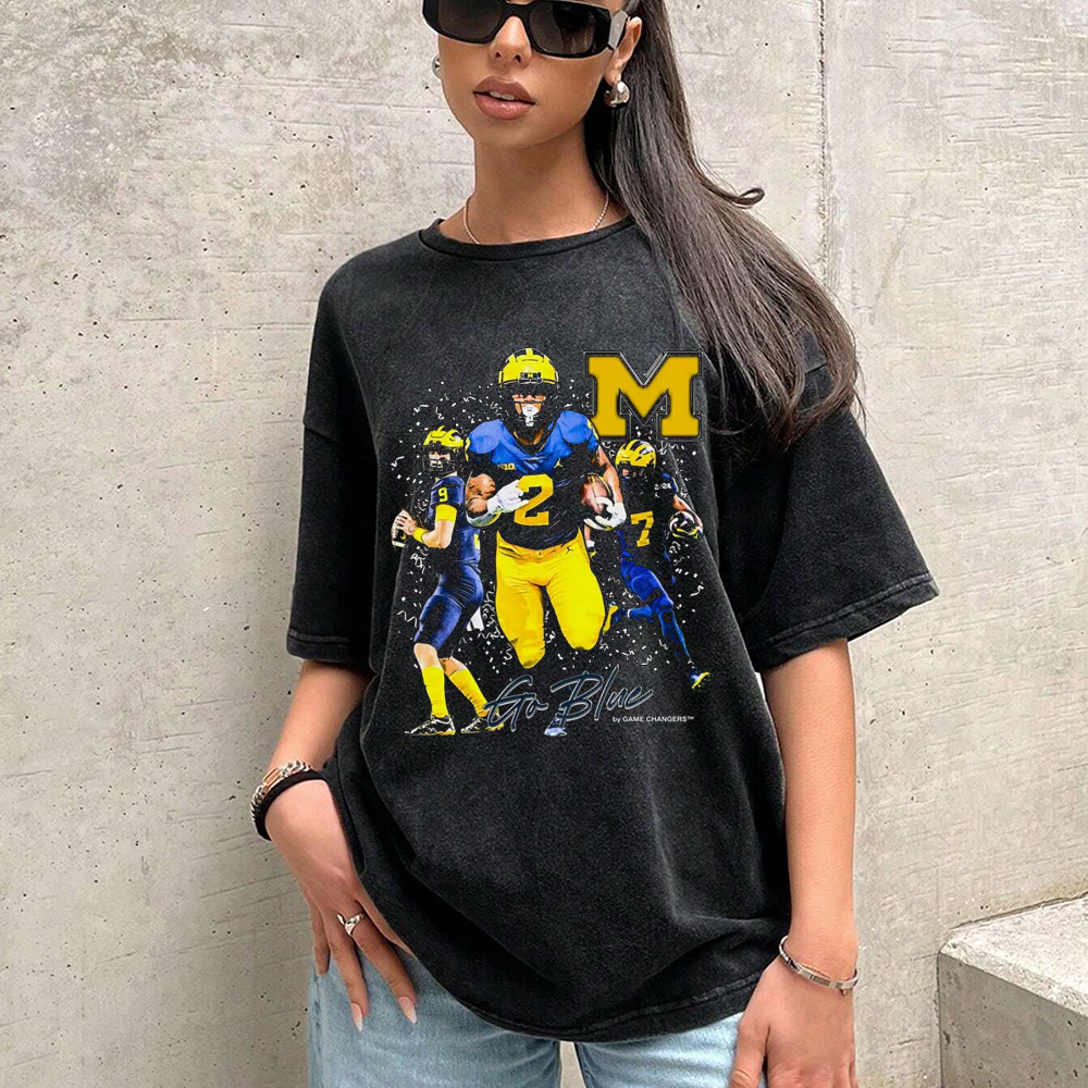 2023-24 NATIONAL CHAMPS CHAMPS Football Printed Short-Sleeved T-Shirt