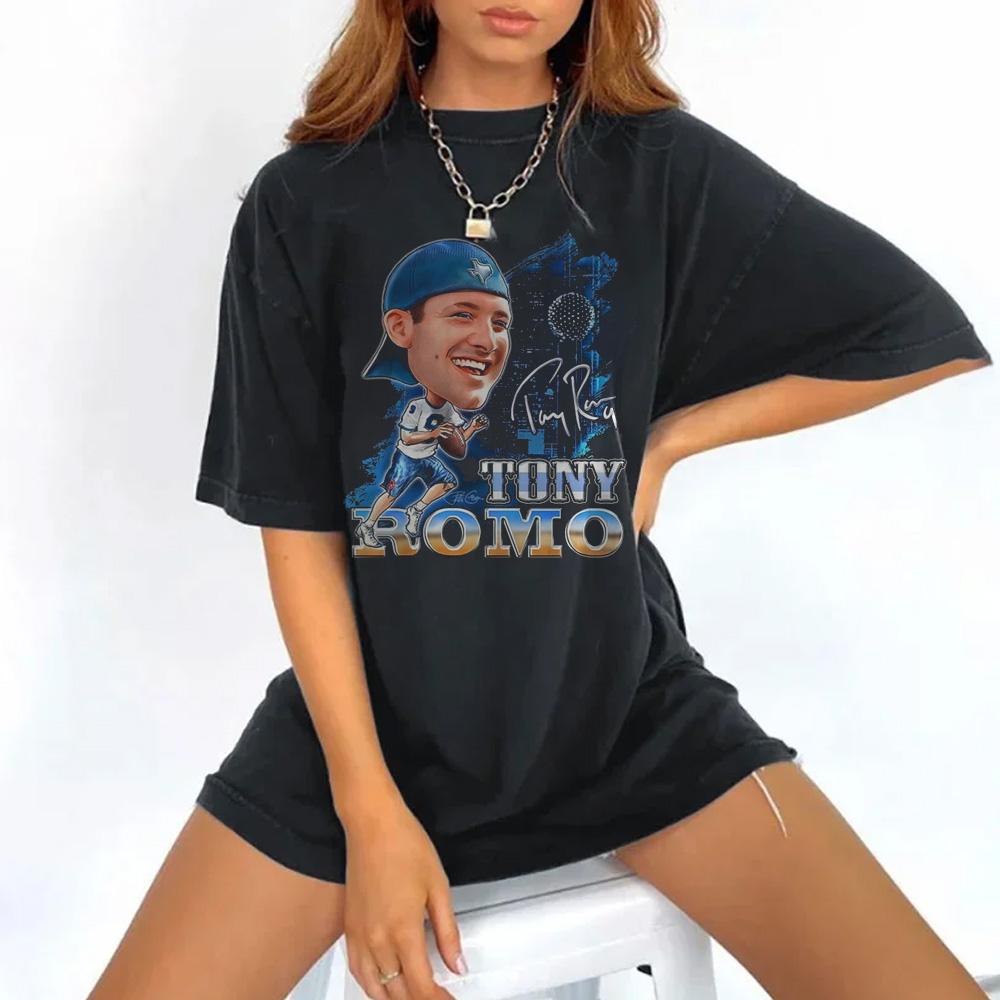 TONY-ROMO Football Printed Short-Sleeved T-Shirt