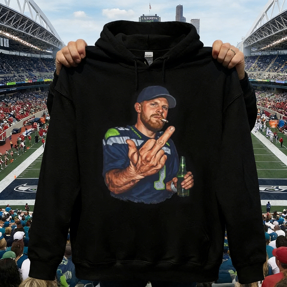 Seattle Seahawks Sam Darnold Middle Finger Shirt Tee Hoodie