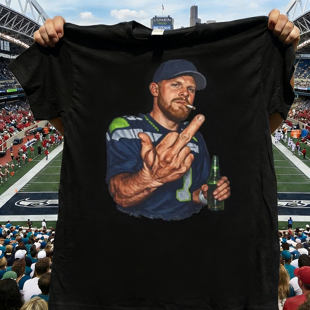 Seattle Seahawks Sam Darnold Middle Finger Shirt Tee Hoodie