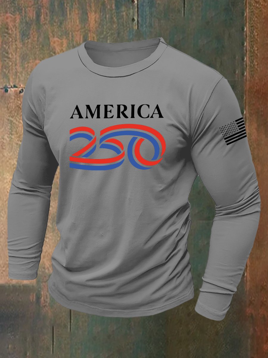 Men's Vintage Army 250th Anniversary Long-Sleeve T-Shirt