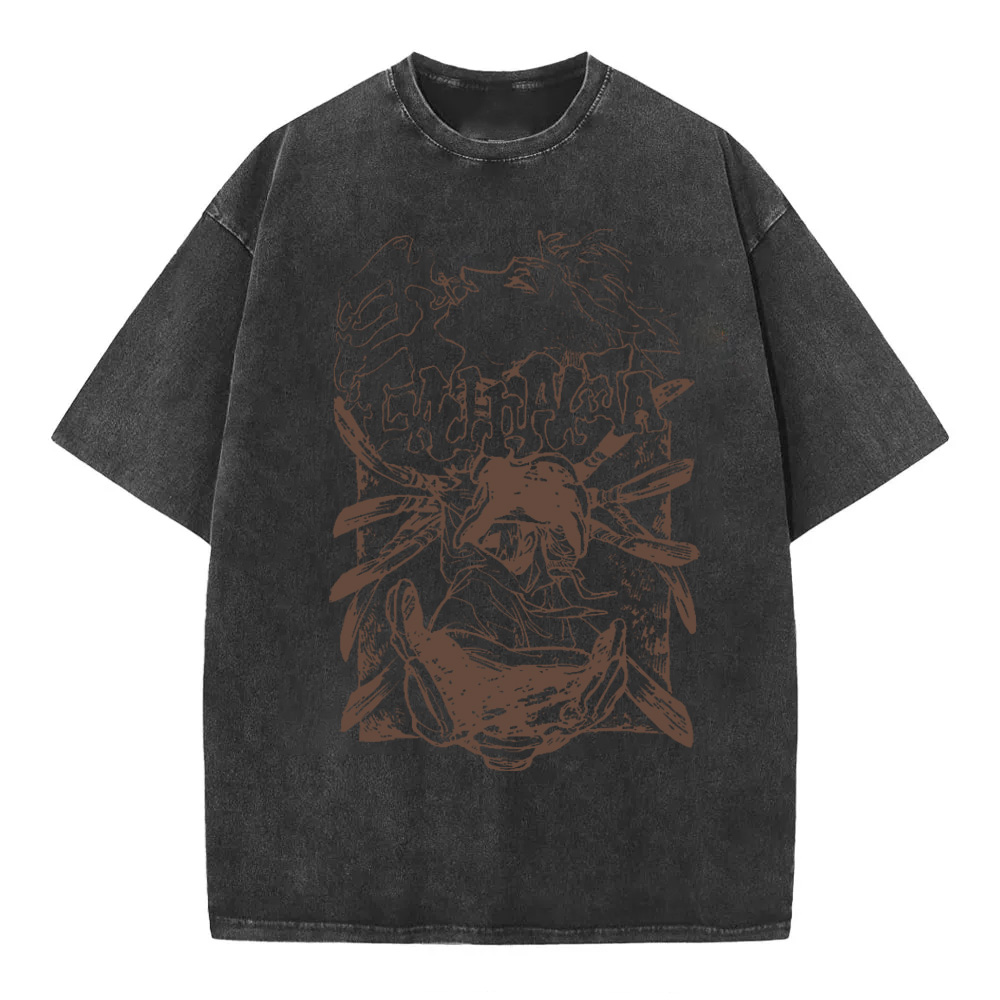 Gachiakuta Cartoon Washed T-Shirts