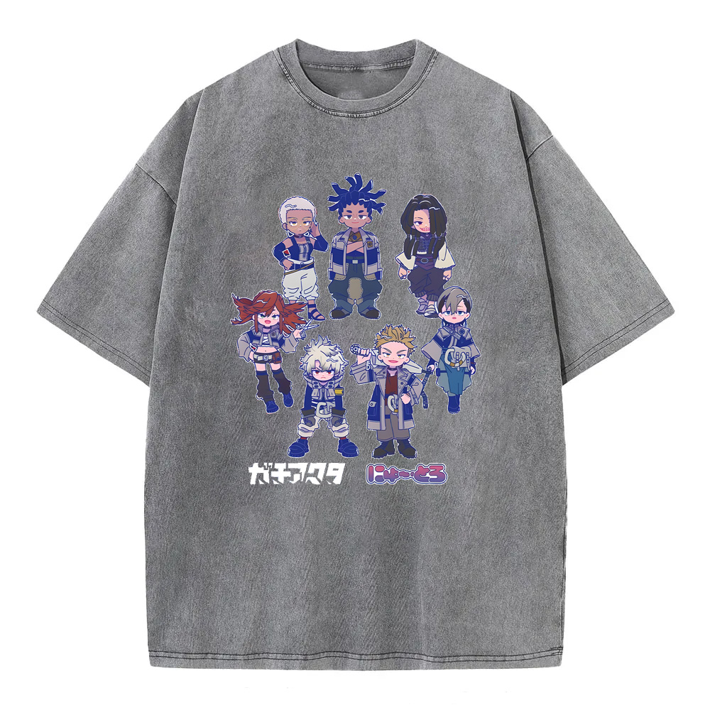 Gachiakuta Cartoon Washed T-Shirts