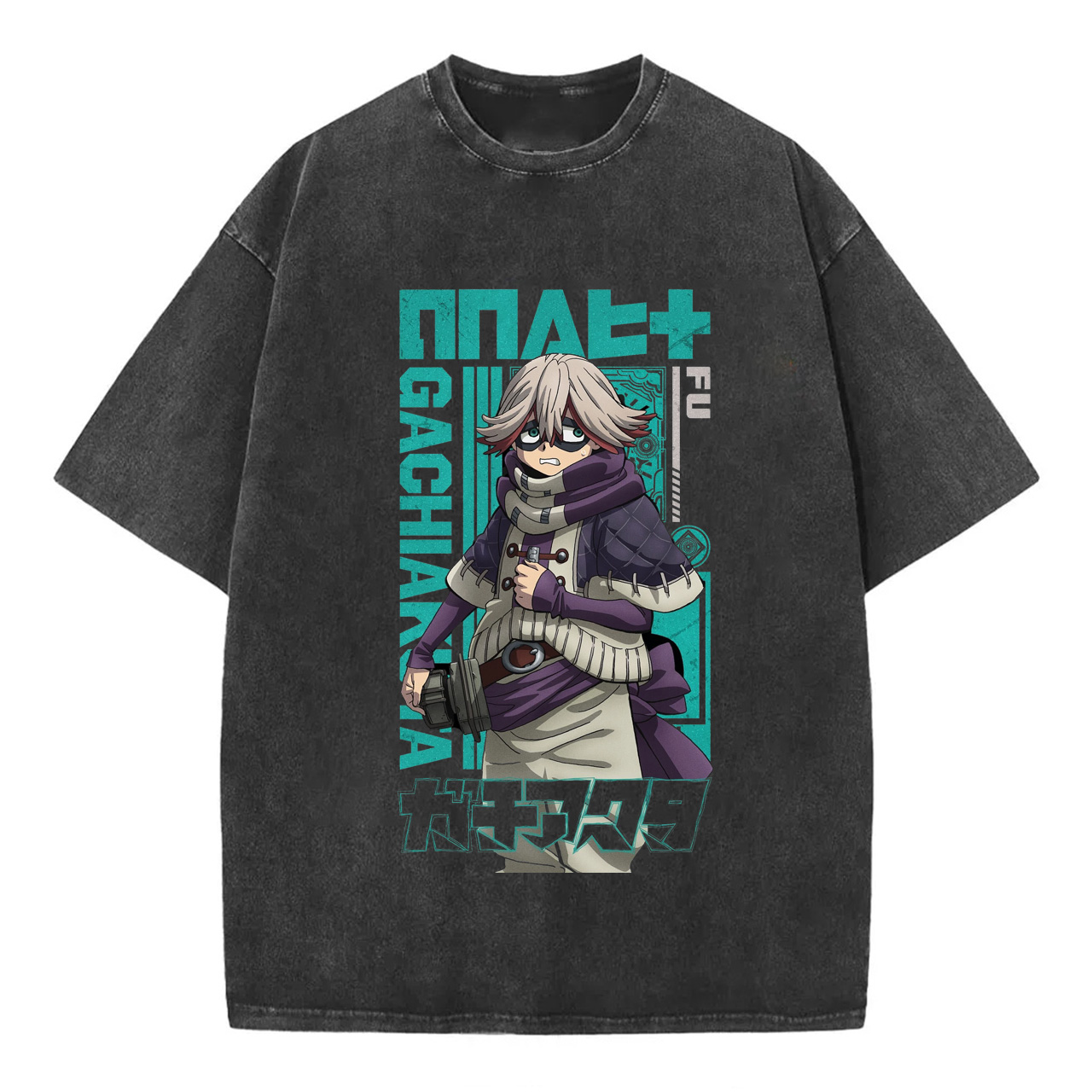 Gachiakuta Cartoon Washed T-Shirts