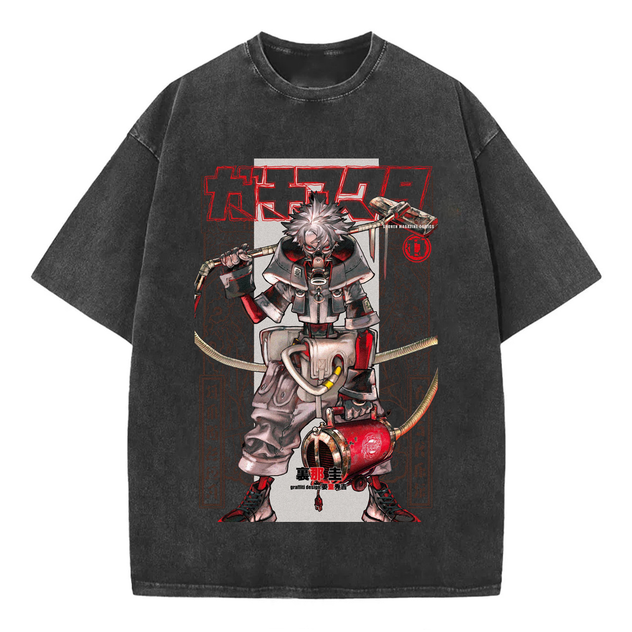 Gachiakuta Cartoon Washed T-Shirts