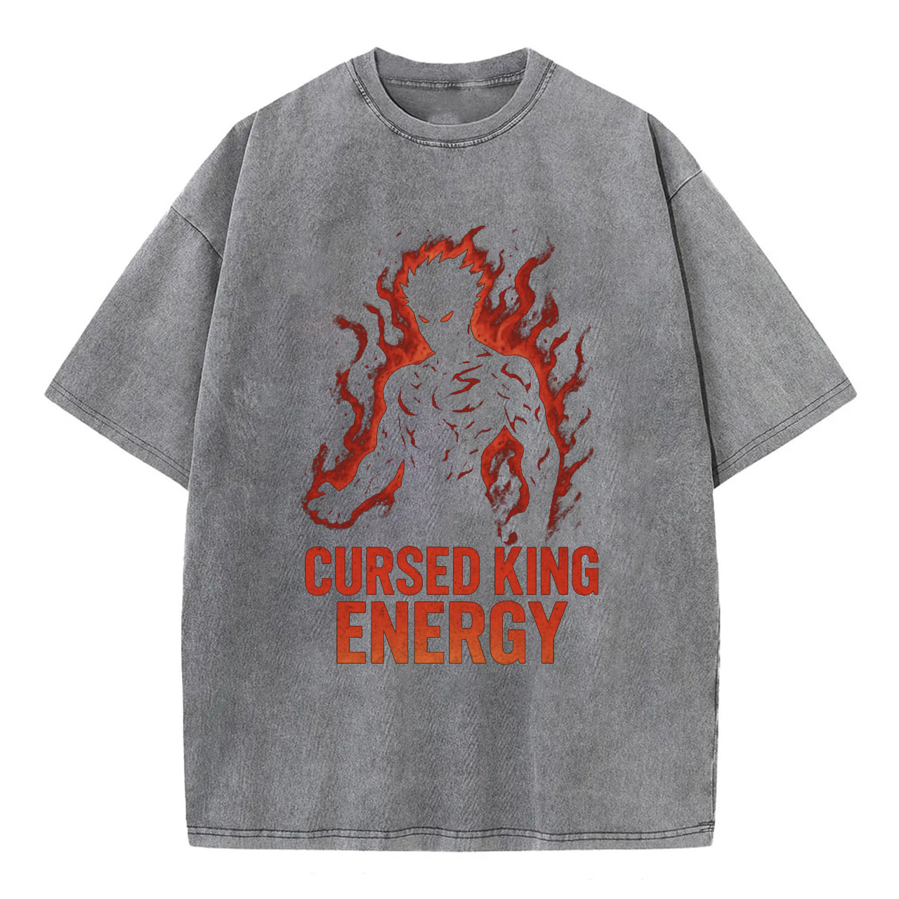 Cursed King Energy – Dark Anime Power Tee T-Shirt