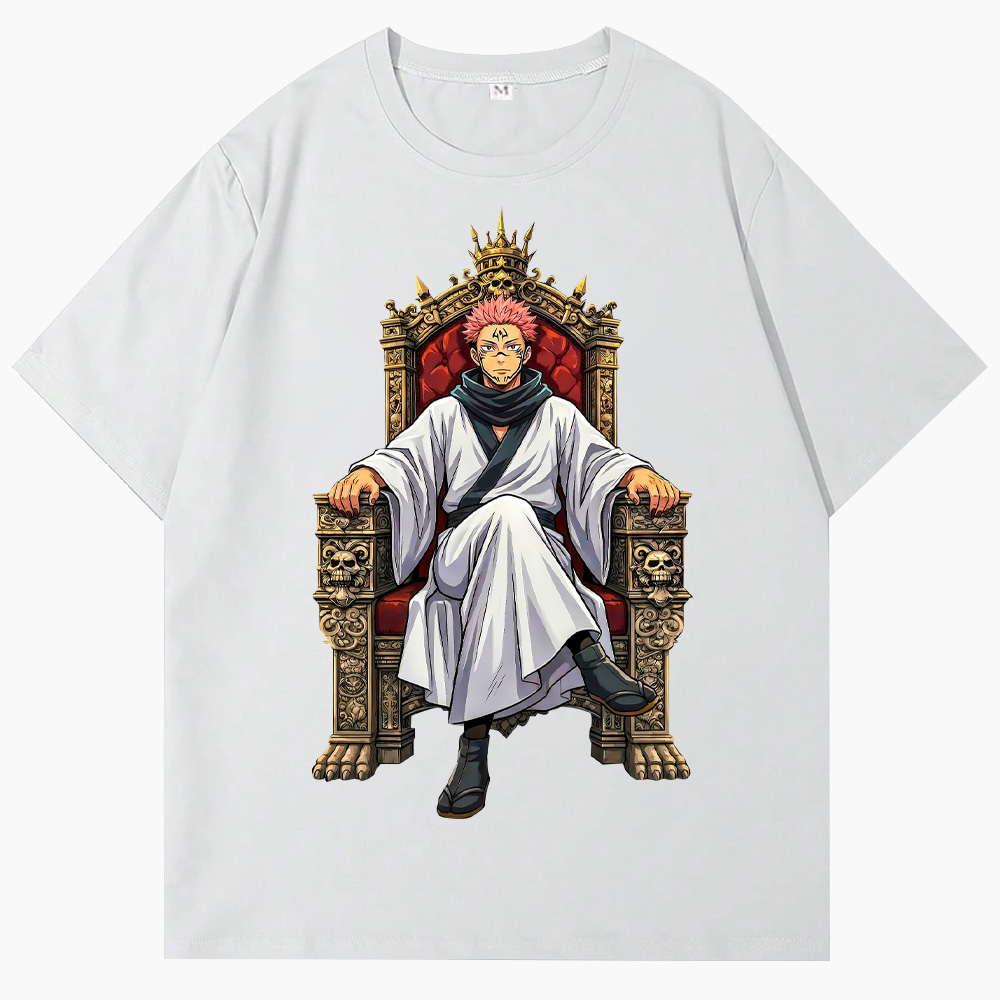 Cartoon Jujutsu Kaisen Ryomen Sukuna  Throne T-Shirts