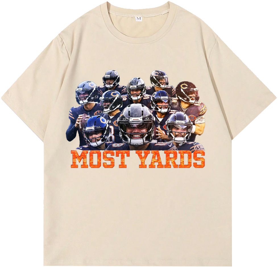 NFL Most Yards Chicago Bears T-Shirts