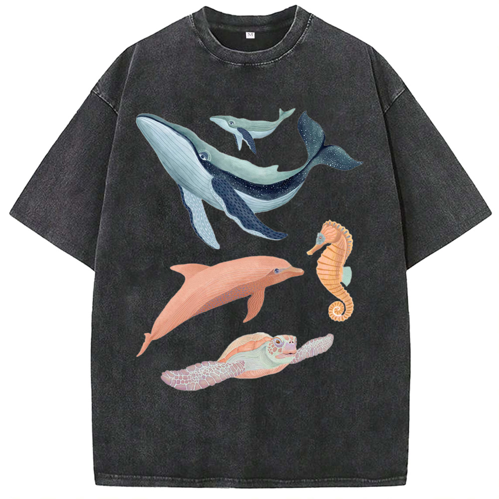 Ocean Sea Friends Washed T-Shirts