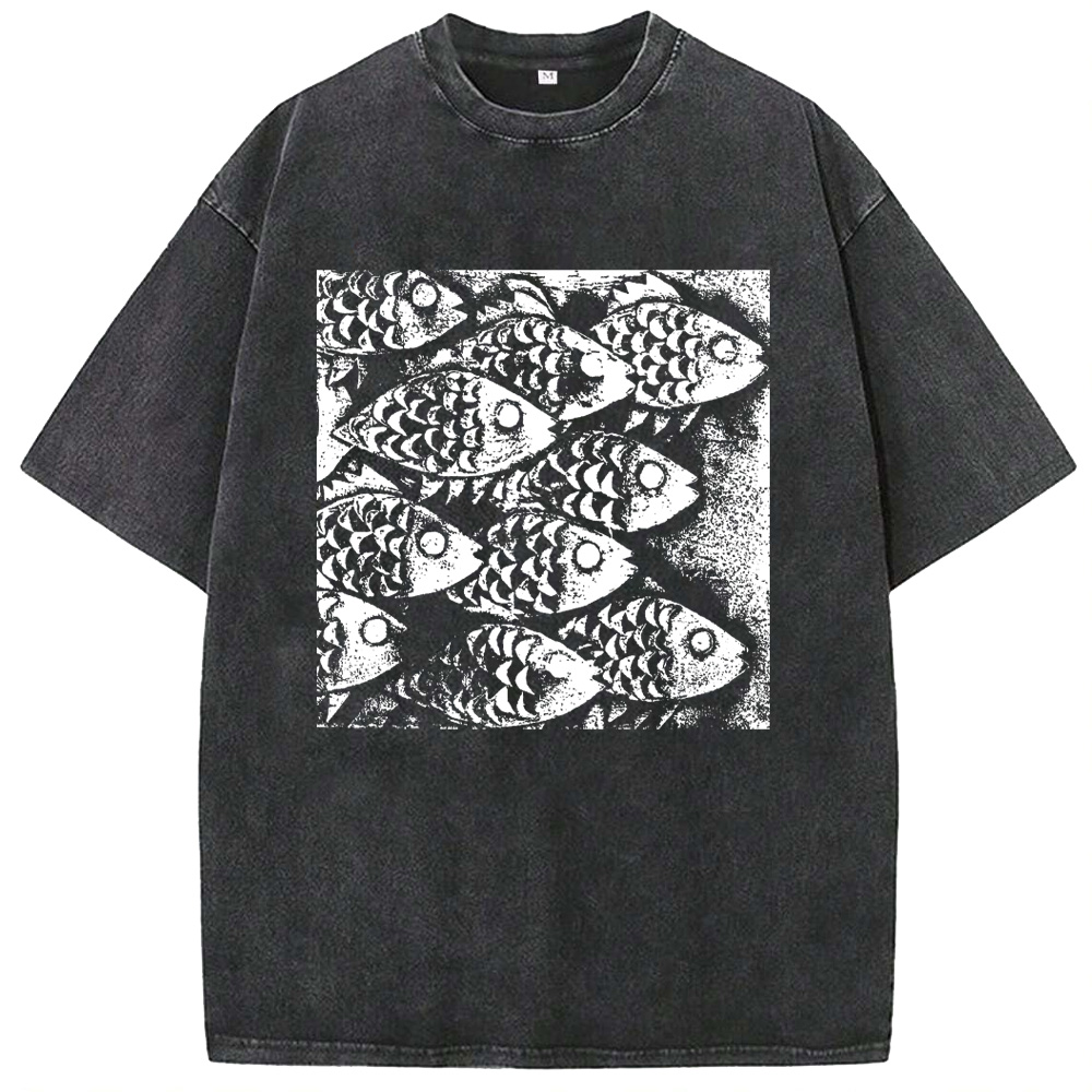Ocean Fun and Creative Fish Washed T-Shirts