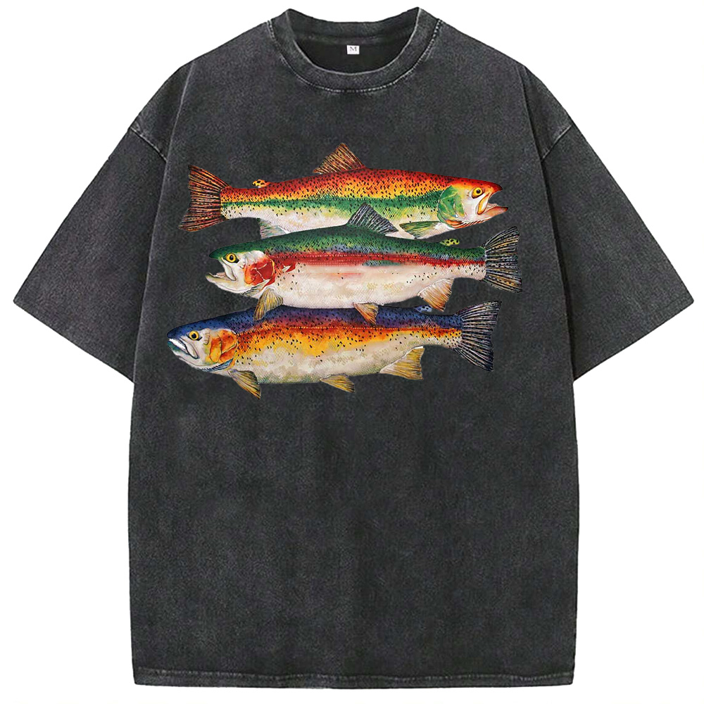 Ocean Rainbow Trout Washed T-Shirts