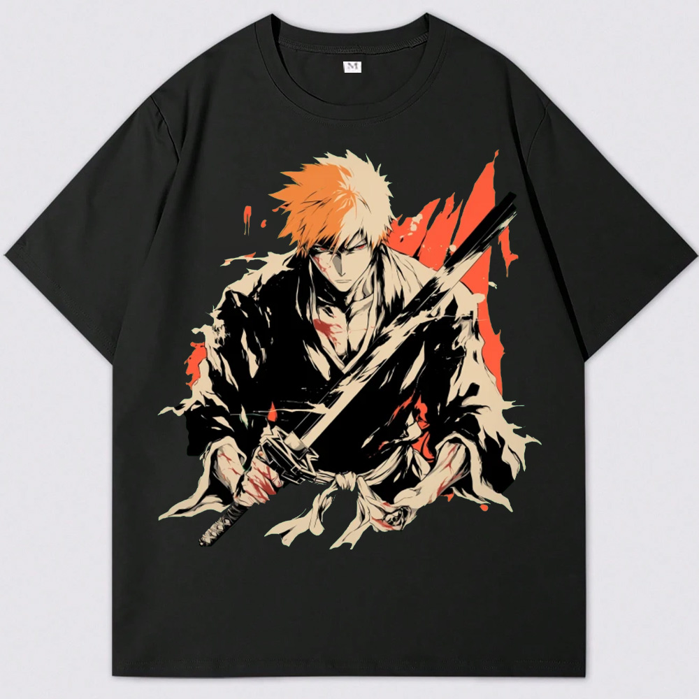 Orange Death Knight Armor Bleach T-Shirt
