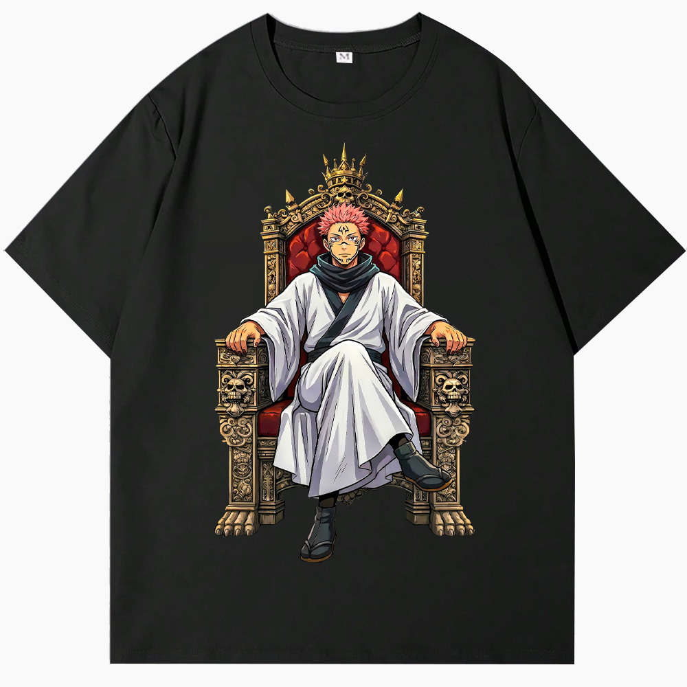 Cartoon Jujutsu Kaisen Ryomen Sukuna  Throne T-Shirts