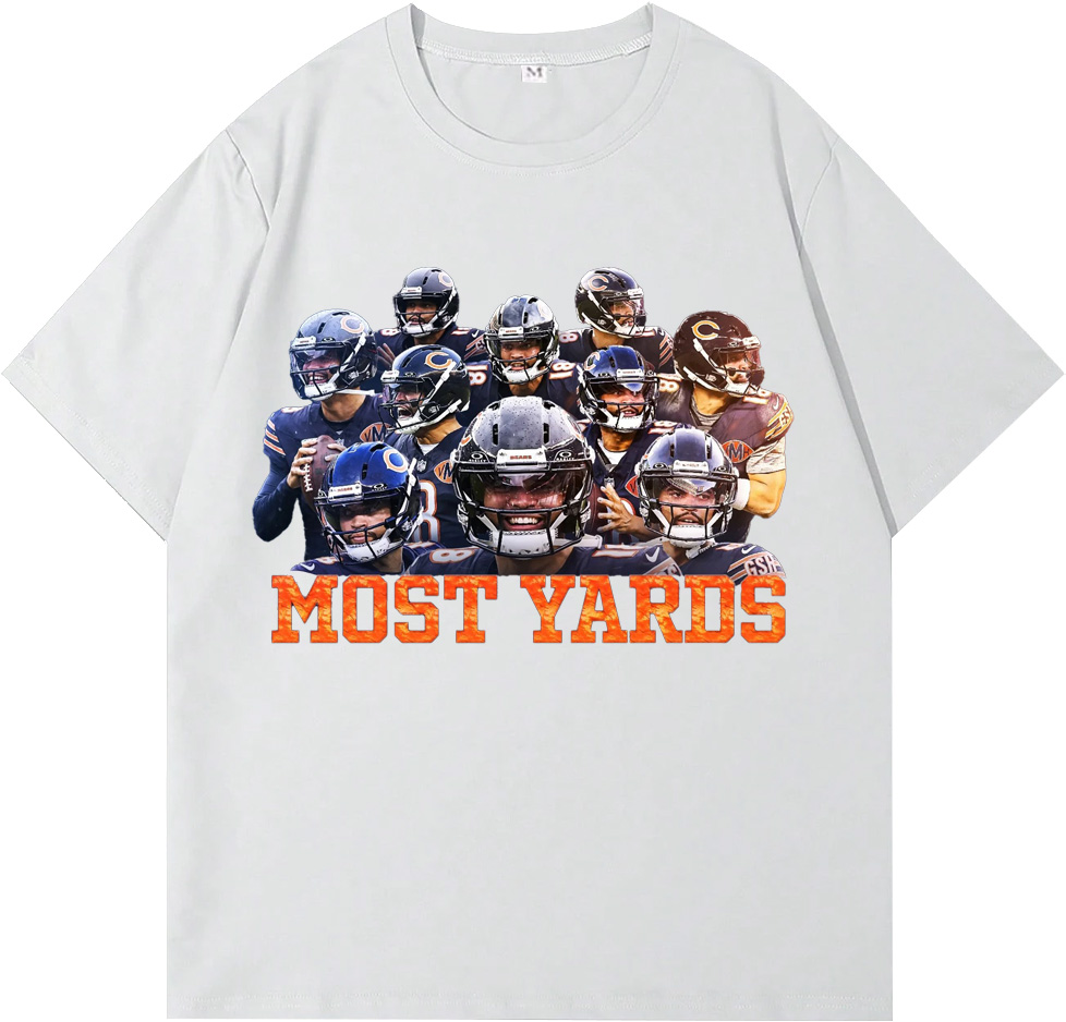 NFL Most Yards Chicago Bears T-Shirts