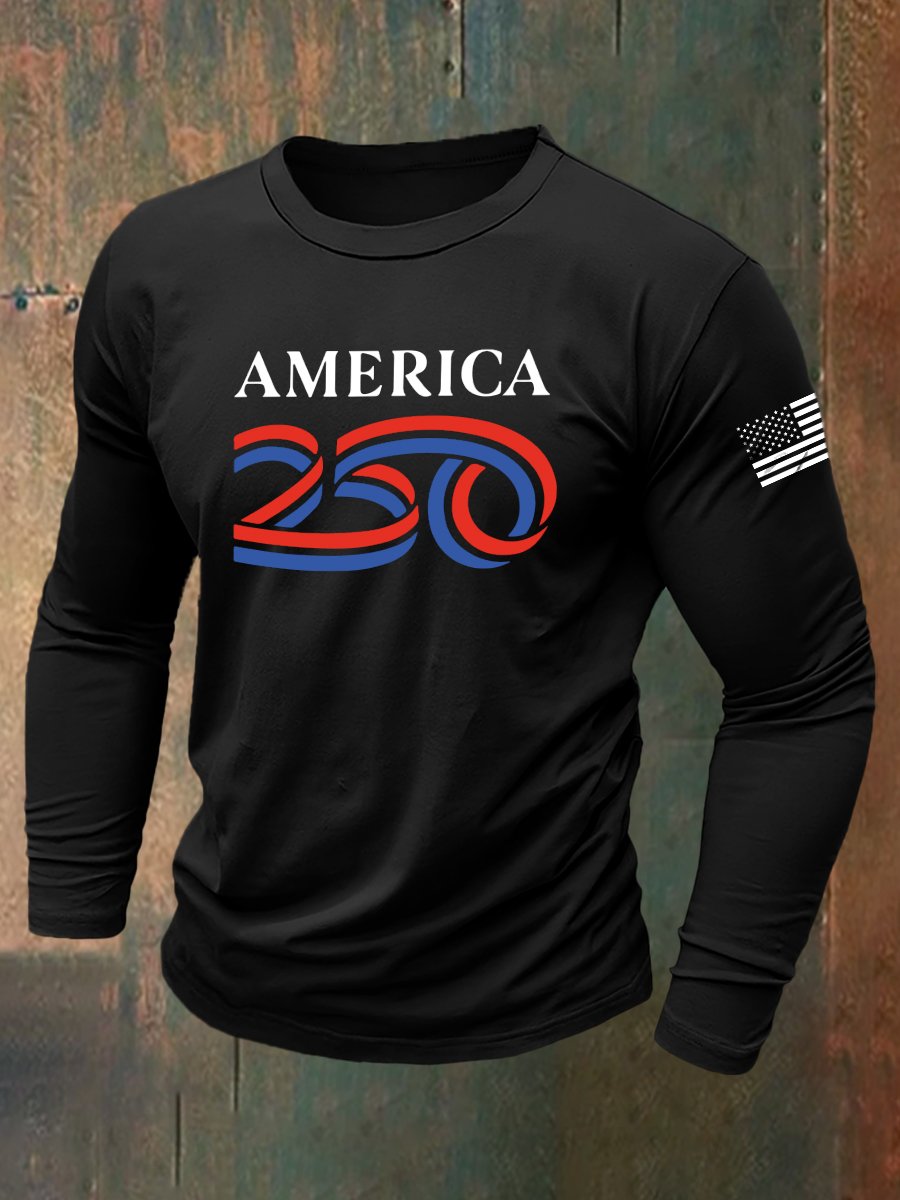 Men's Vintage Army 250th Anniversary Long-Sleeve T-Shirt