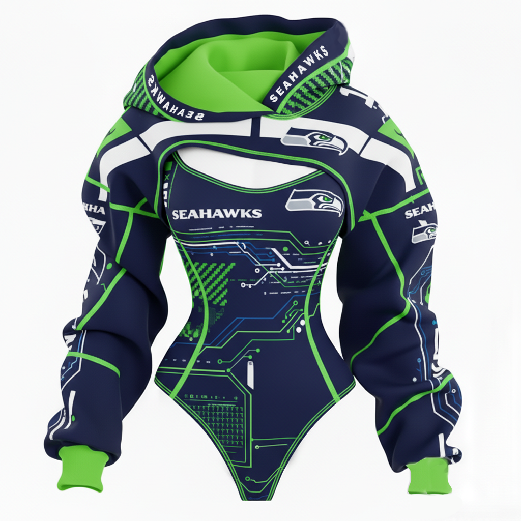 2026 New Women's Rugby Team Logo Digital Print Irregular Cut Suit