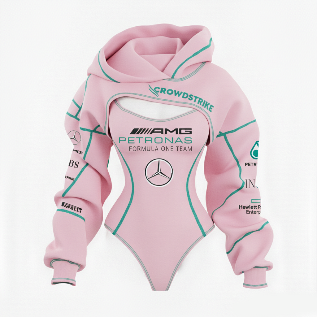 2026 New Women's Racing Team Logo Digital Print Irregular Cut Suit