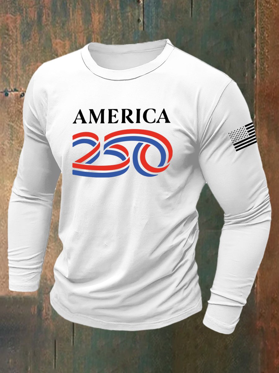 Men's Vintage Army 250th Anniversary Long-Sleeve T-Shirt