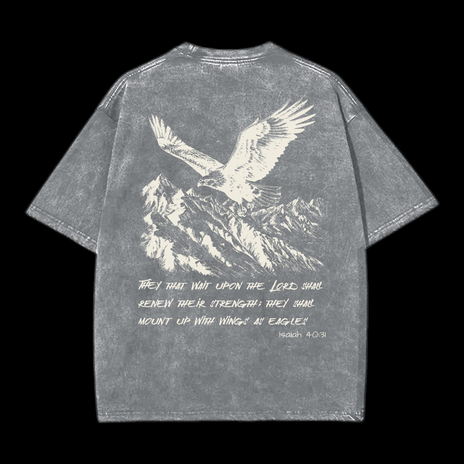 As Eagles Isaiah 40:31 Washed T-Shirt