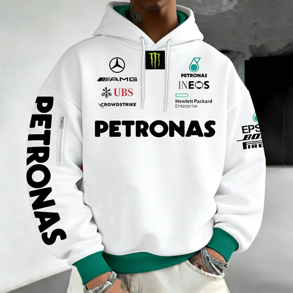 Men's Retro Racing Mercedes Petronas 1.1.2 Hoodie