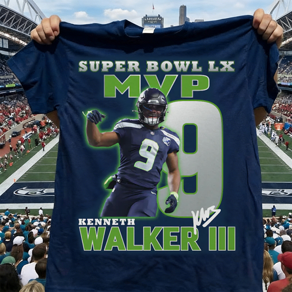 KENNETH WALKER III SUPER BOWL LX MVP - Seattle Seahawks Super Bowl 2026 Champions