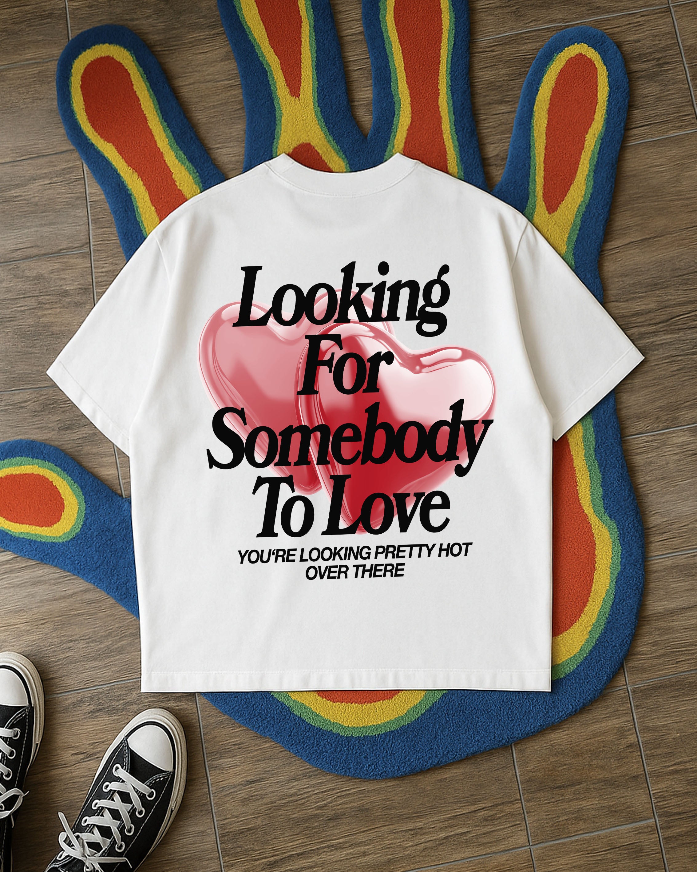 Heavy Oversized Tee - Looking For Somebody To Love