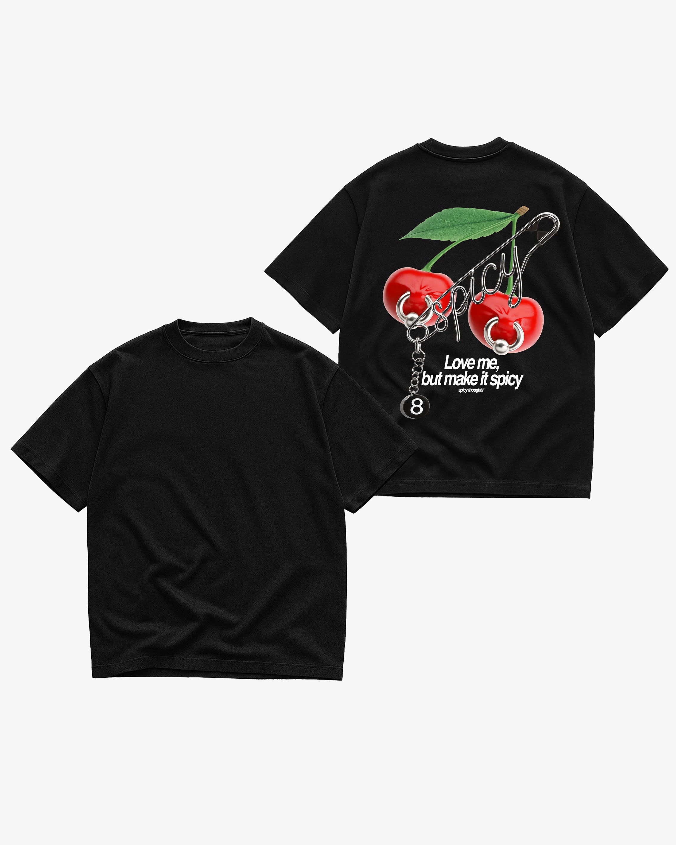Heavy Oversized Tee - Love me, but make it spicy