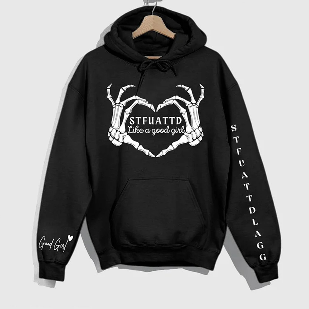 Morally Grey Dark Romance Cotton Hooded Sweatshirt