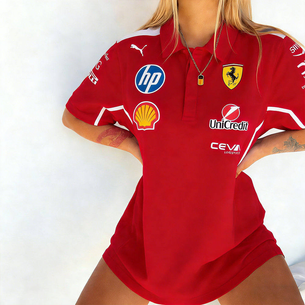Unisex Scuderia Ferrari Team Racing Polo Shirt