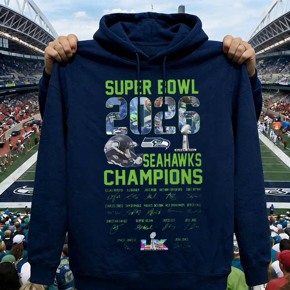 Seattle Seahawks Super Bowl LX T Shirt Hoodie Sweatshirt Gifts For Fans