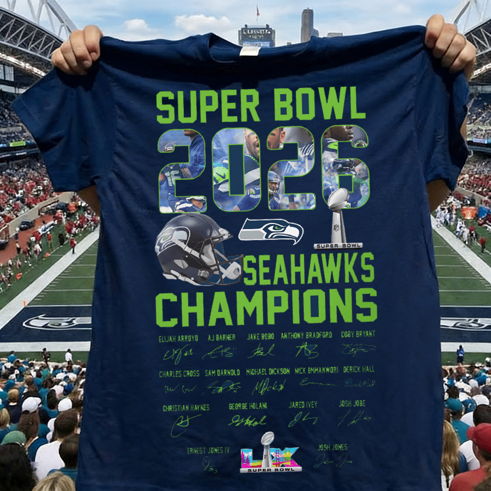 Seattle Seahawks Super Bowl LX T Shirt Hoodie Sweatshirt Gifts For Fans