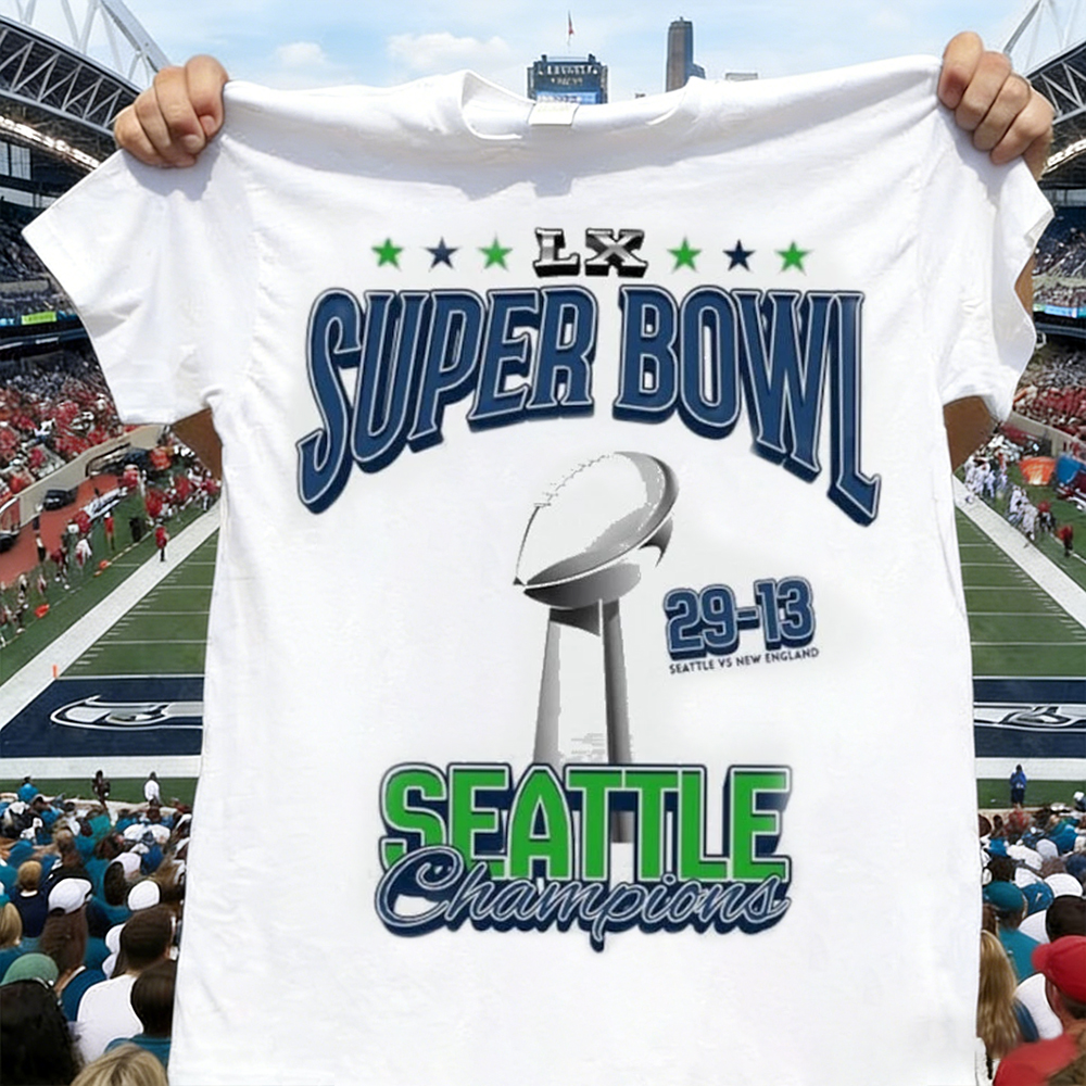 Seattle Seahawks Win 29-13 New England Super Bowl Champions Shirt
