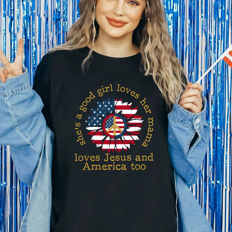 She Is Good Girl Loves Her Mama Christian T-Shirt
