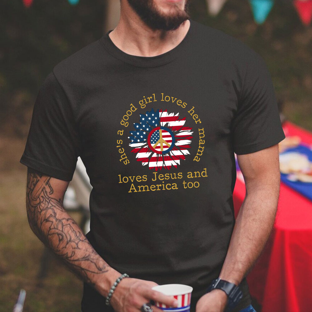 She Is Good Girl Loves Her Mama Christian T-Shirt