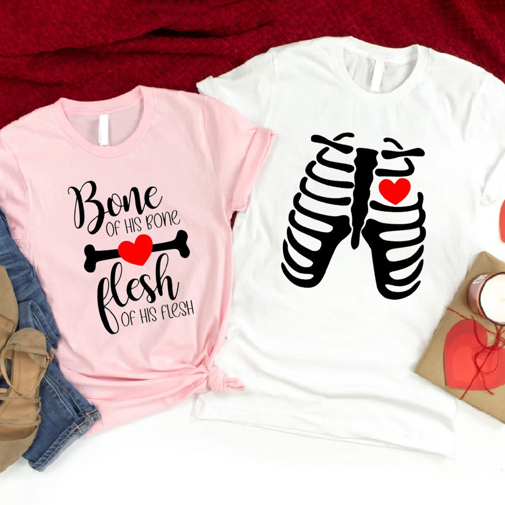 She Is Now Bone Of My Bones Christian T-Shirt