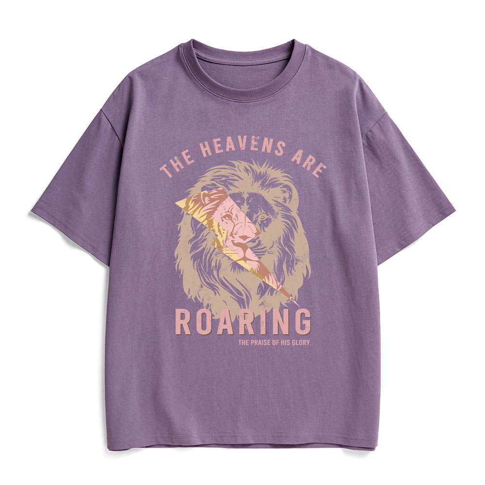 The Heavens Are Roaring Christian  Heavy Cotton T-Shirt