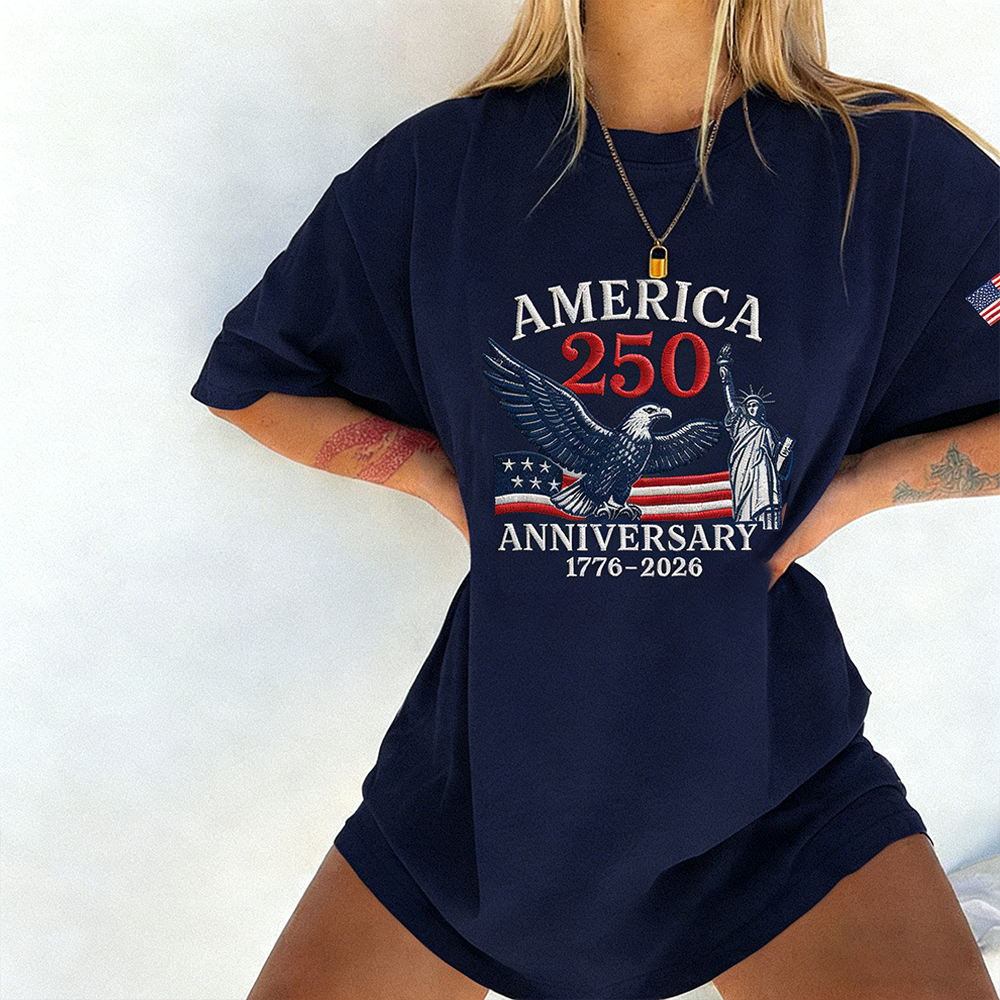 [Copy]Women's American 250th Anniversary Print T-Shirt