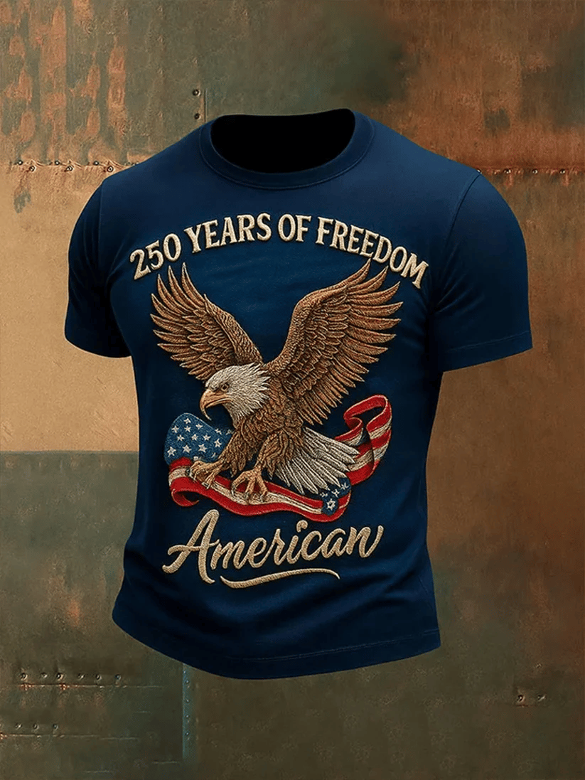 Men's 250th Anniversary of the United States Print Short Sleeve T-shirt