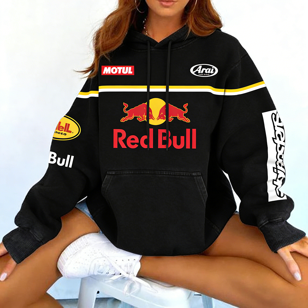 Red Bull Racing Oversized Hoodie – F1 & Moto Streetwear