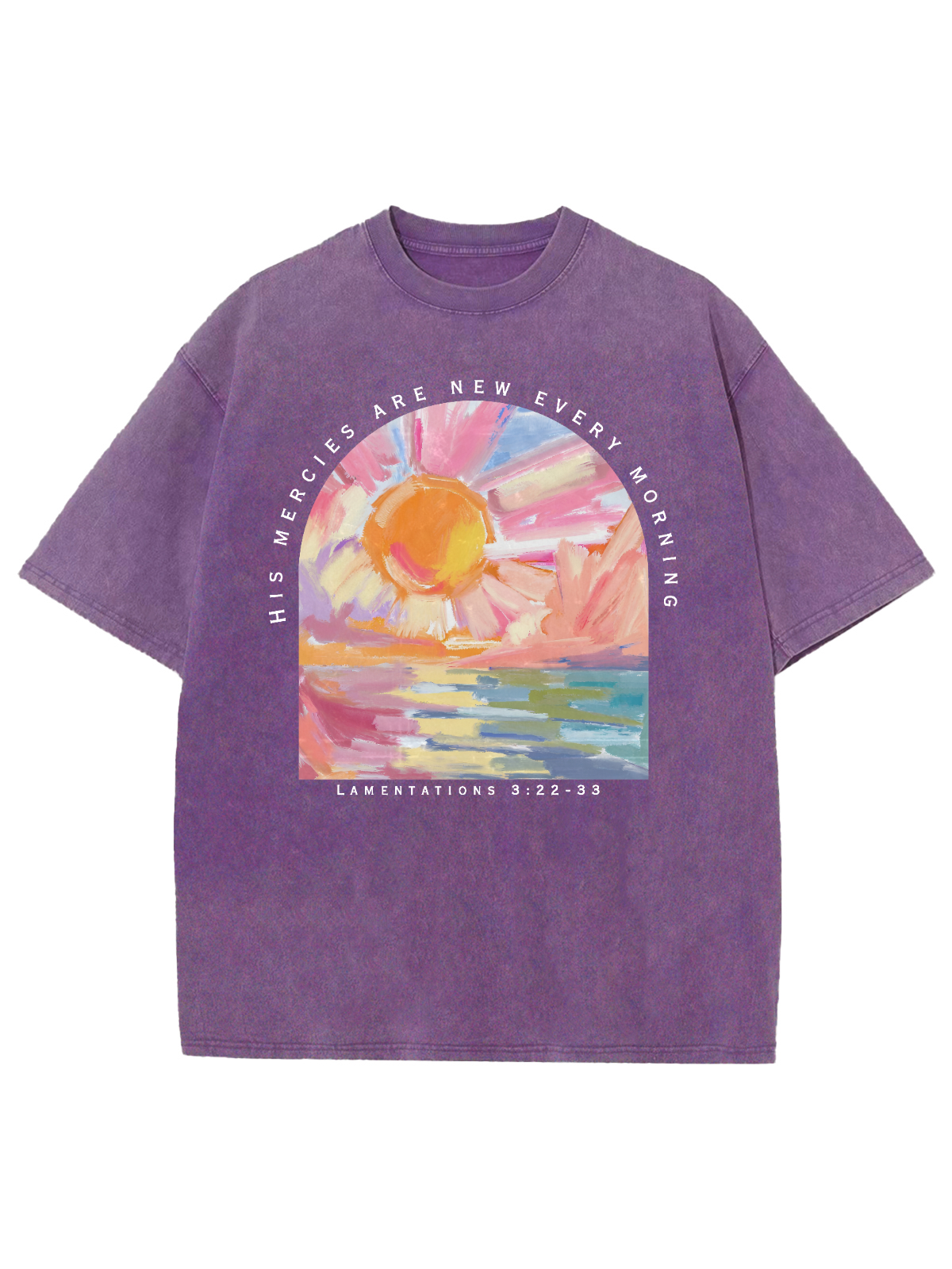 His Mercies Are New Every Morning Unisex Washed T-Shirt