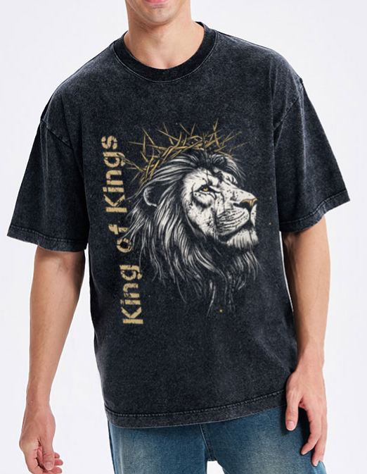 King Of Kings Christian Washed T-Shirt