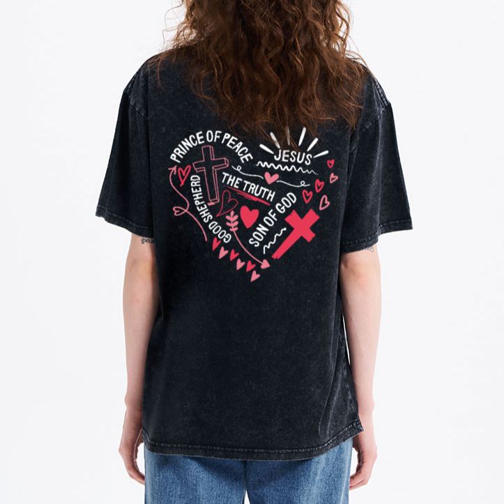 Love God Love Others Love Self Christian Washed T-Shirt