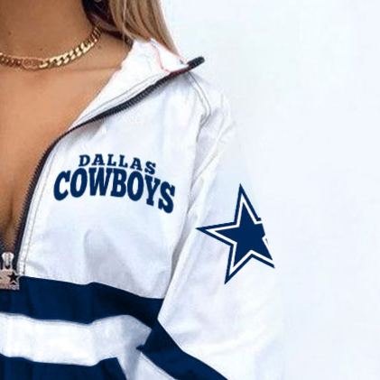 [Copy]Kansas City Chiefs Football Print Zipper Long-Sleeve Sweatshirt