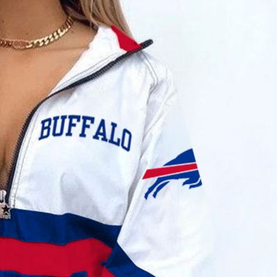 [Copy]Dallas Cowboys Football Print Zipper Long-Sleeve Sweatshirt